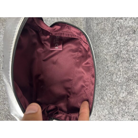 Gucci Beauty Cosmetic Bag Metallic Makeup Pouch Travel Case Purse Organizer - Picture 5 of 6